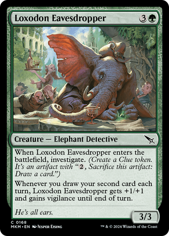 Loxodon Eavesdropper (MKM-168)  Foil - Murders at Karlov Manor