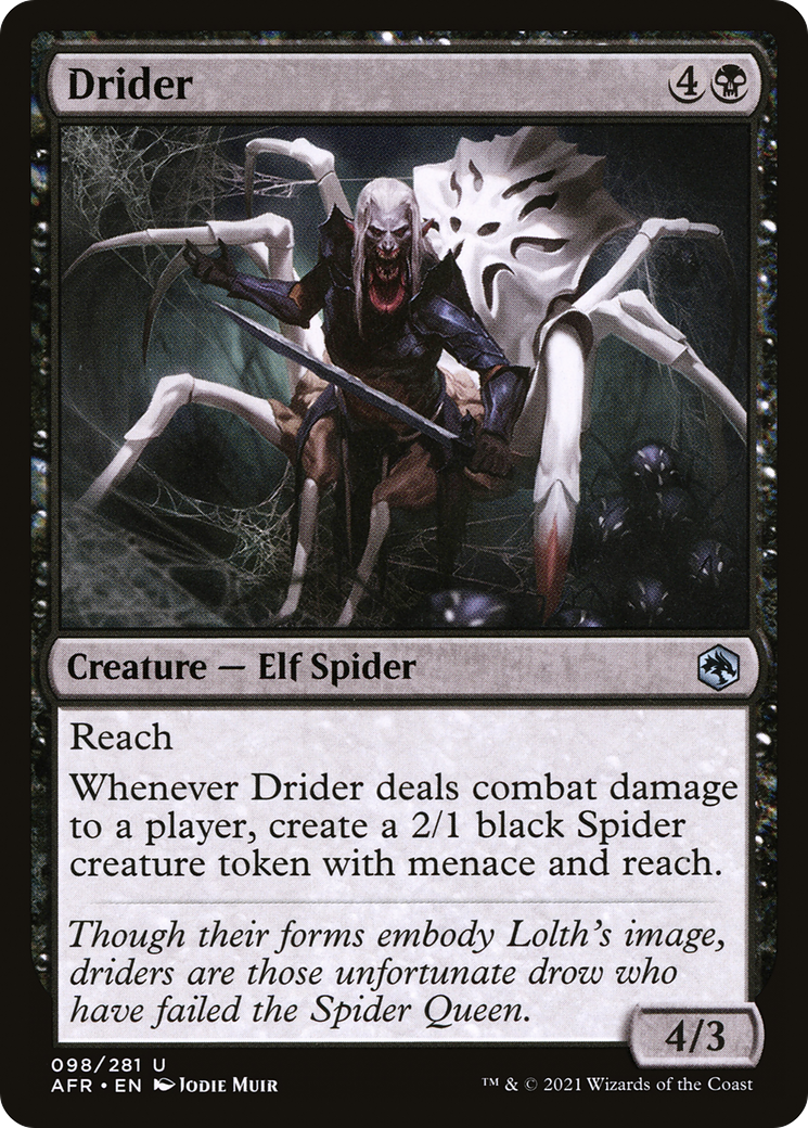 Drider (AFR-098)  Foil - Adventures in the Forgotten Realms