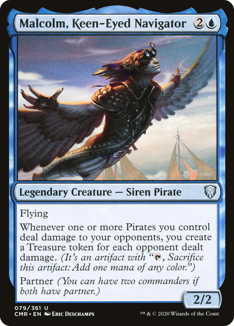 Malcolm, Keen-Eyed Navigator (CMR-079)  - Commander Legends