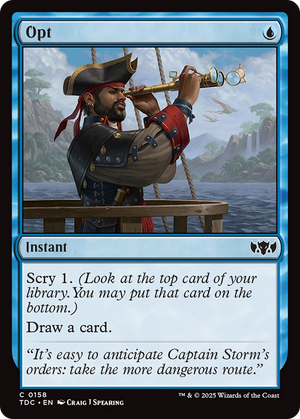 Opt (TDC-158)  - Commander: Tarkir: Dragonstorm