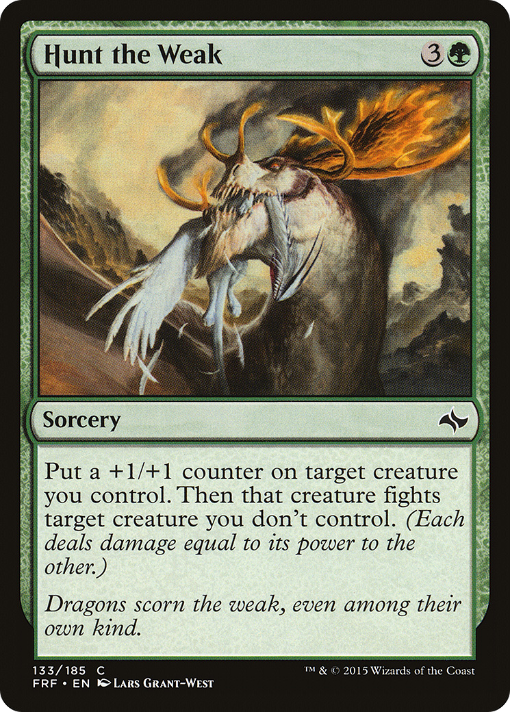 Hunt the Weak (FRF-133)  Foil - Fate Reforged