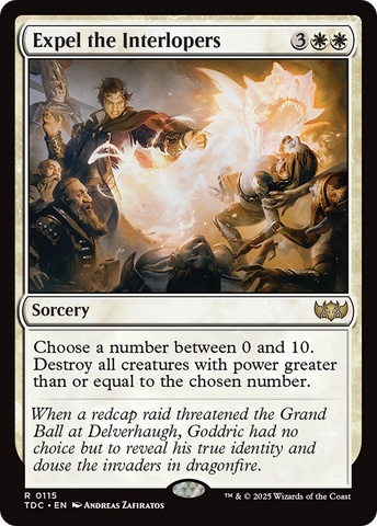Expel the Interlopers (TDC-115)  - Commander: Tarkir: Dragonstorm