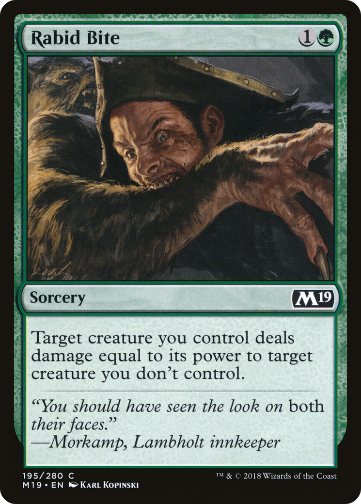 Rabid Bite (M19-195)  - Core Set 2019