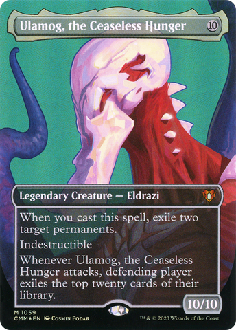 Ulamog, the Ceaseless Hunger (Textured Foil) (CMM-1059)  Foil - Commander Masters (Borderless)