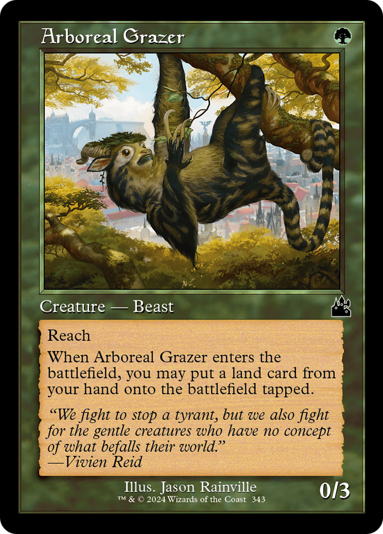 Arboreal Grazer (Retro Frame) (RVR-343)  Foil - Ravnica Remastered