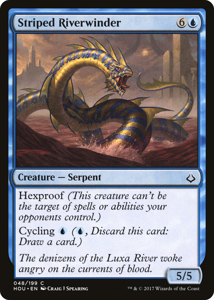 Striped Riverwinder (HOU-048)  Foil - Hour of Devastation