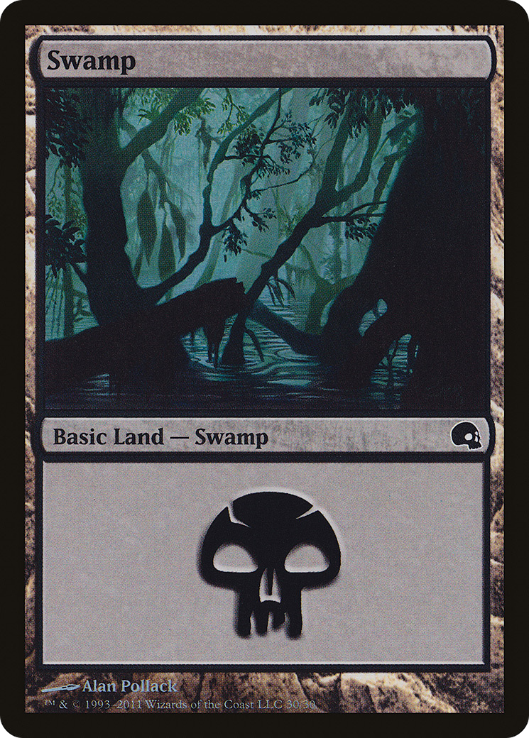 Swamp (30) (GRV-030)  Foil - Premium Deck Series: Graveborn