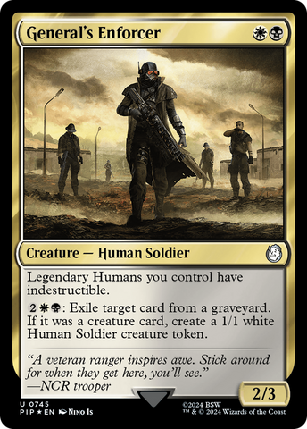 General's Enforcer (Surge Foil) (PIP-745) - Fallout Foil