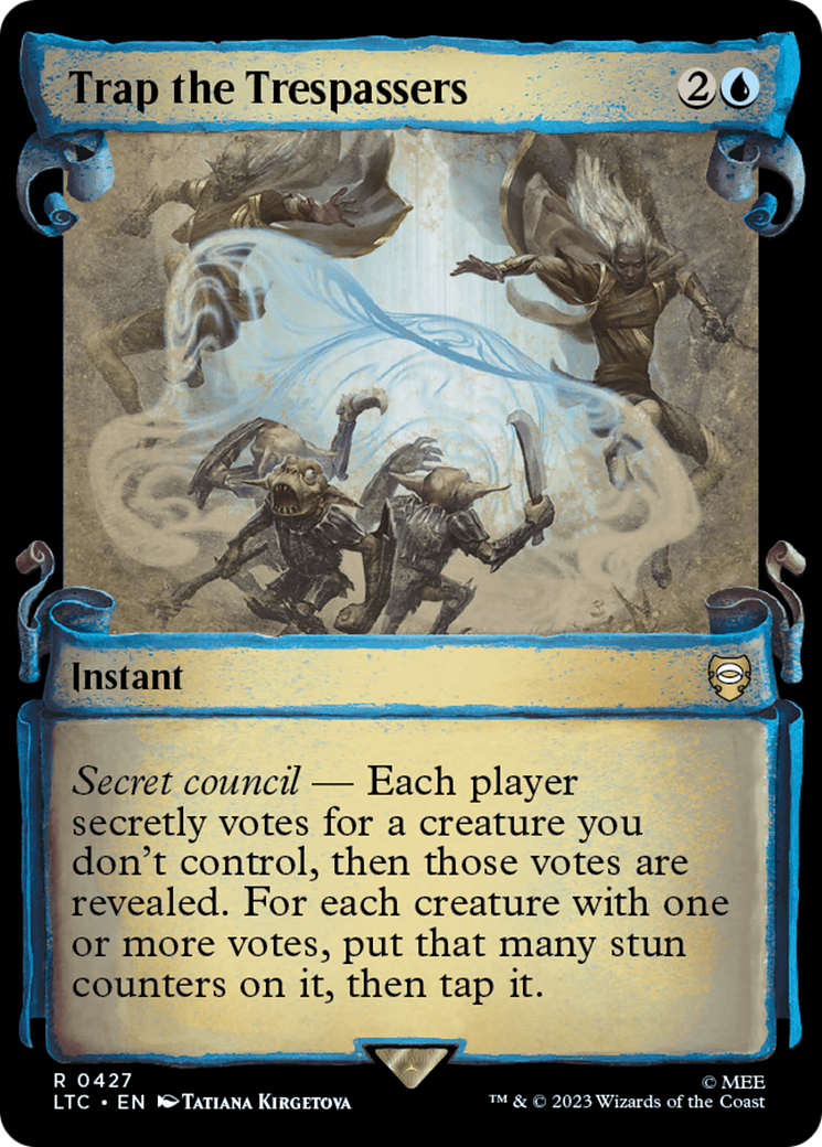 Trap the Trespassers (Showcase Scrolls) (LTC-427) - Tales of Middle-earth Commander: (Showcase)