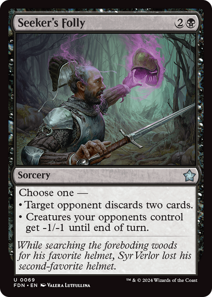 Seeker's Folly (FDN-069)  Foil - Foundations