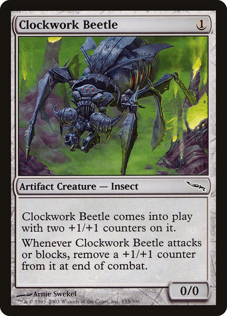 Clockwork Beetle (MRD-153)  Foil - Mirrodin