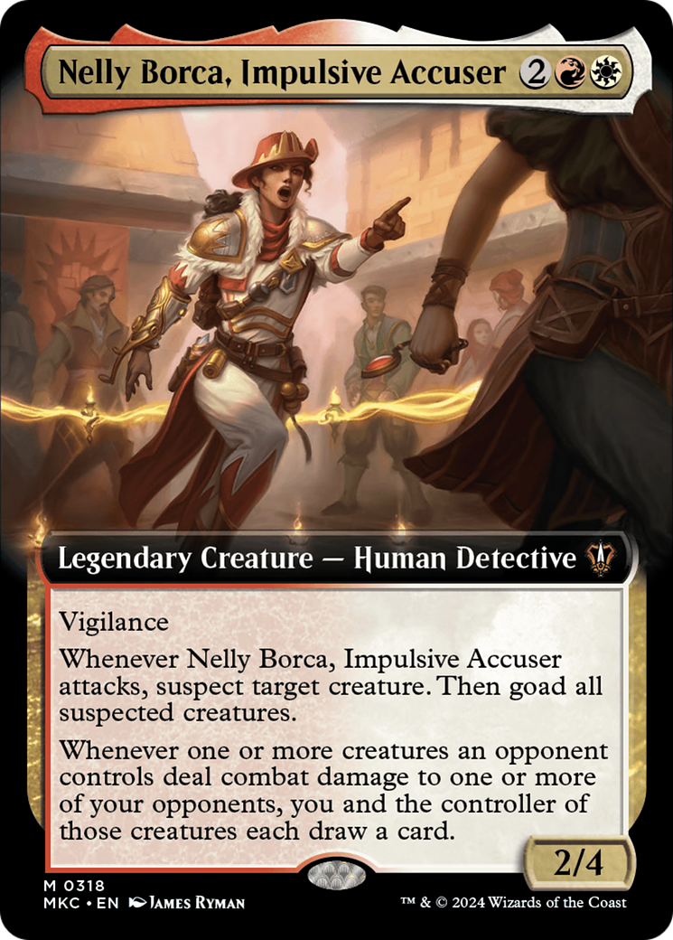 Nelly Borca, Impulsive Accuser (Extended Art) (MKC-318)  - Murders at Karlov Manor Commander: (Extended Art)