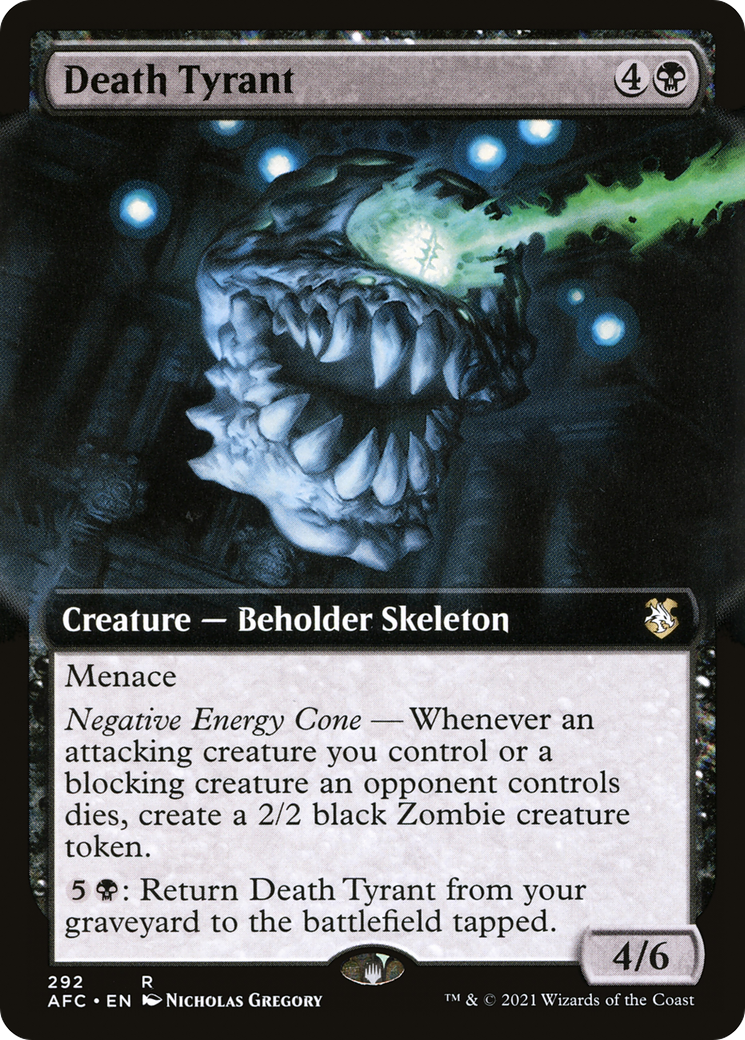 Death Tyrant (Extended Art) (AFC-292) - Adventures in the Forgotten Realms Commander