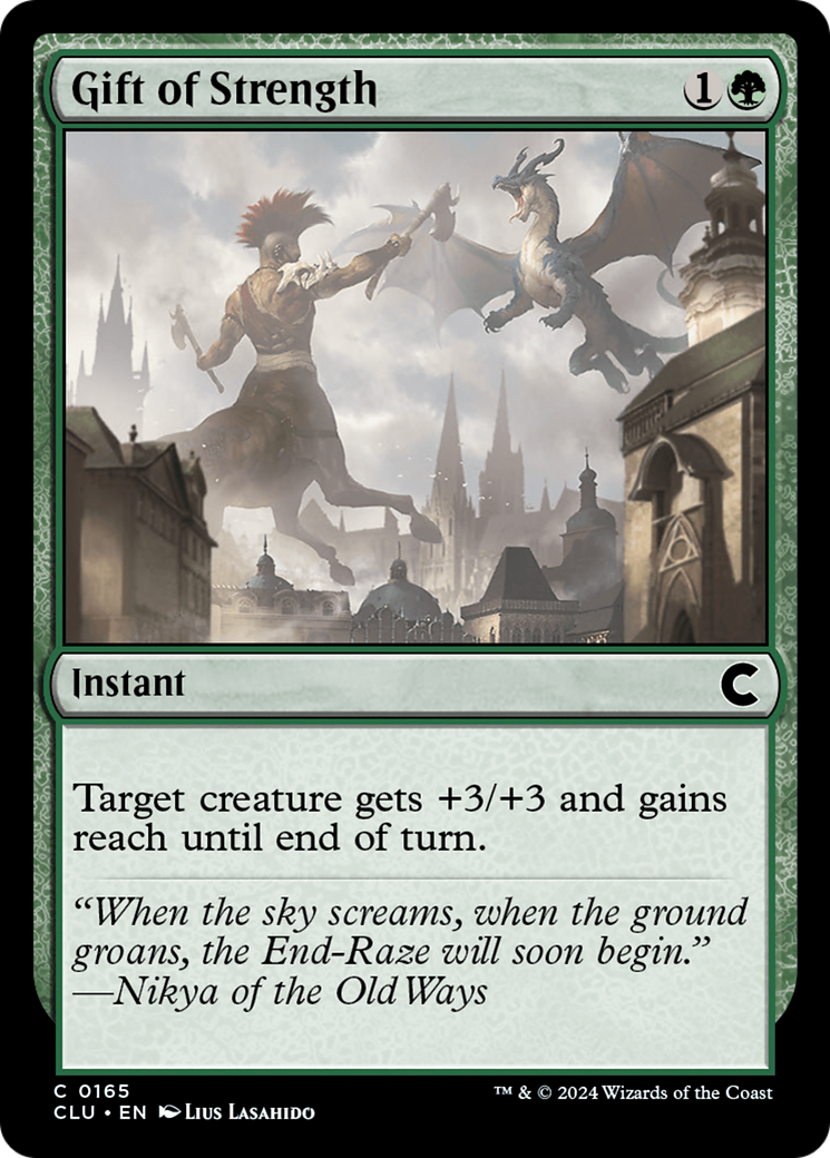 Gift of Strength (CLU-165)  - Ravnica: Clue Edition