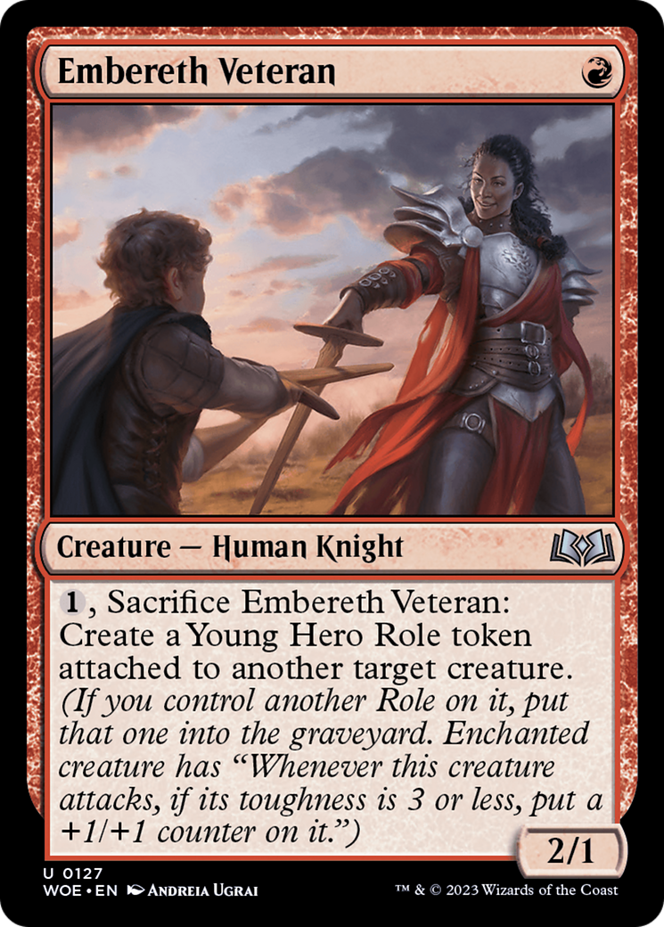 Embereth Veteran (WOE-127)  Foil - Wilds of Eldraine