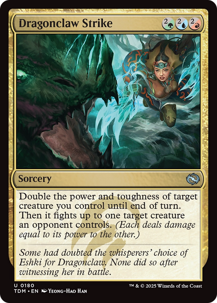 Dragonclaw Strike (TDM-180)  Foil - Tarkir: Dragonstorm