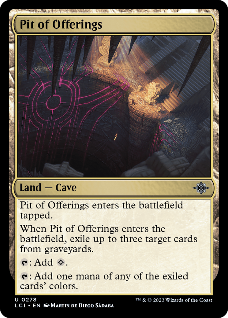 Pit of Offerings (LCI-278)  - The Lost Caverns of Ixalan