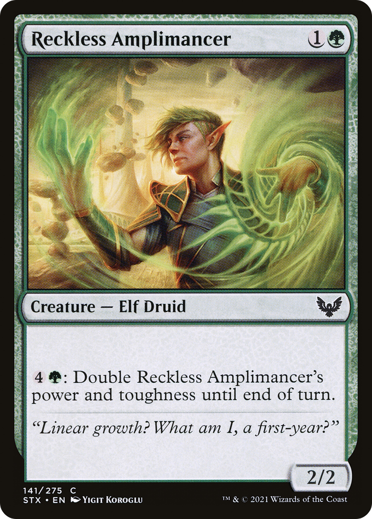 Reckless Amplimancer (STX-141)  - Strixhaven: School of Mages