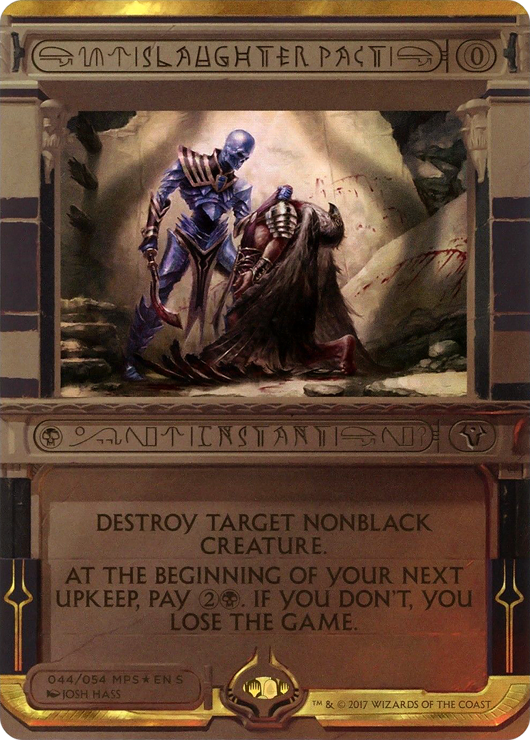 Slaughter Pact (MPS2-044)  Foil - Amonkhet Invocations (Borderless)