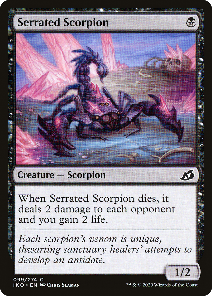 Serrated Scorpion (IKO-099)  Foil - Ikoria: Lair of Behemoths