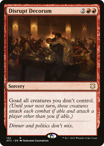 Disrupt Decorum (AFC-122) - Adventures in the Forgotten Realms Commander