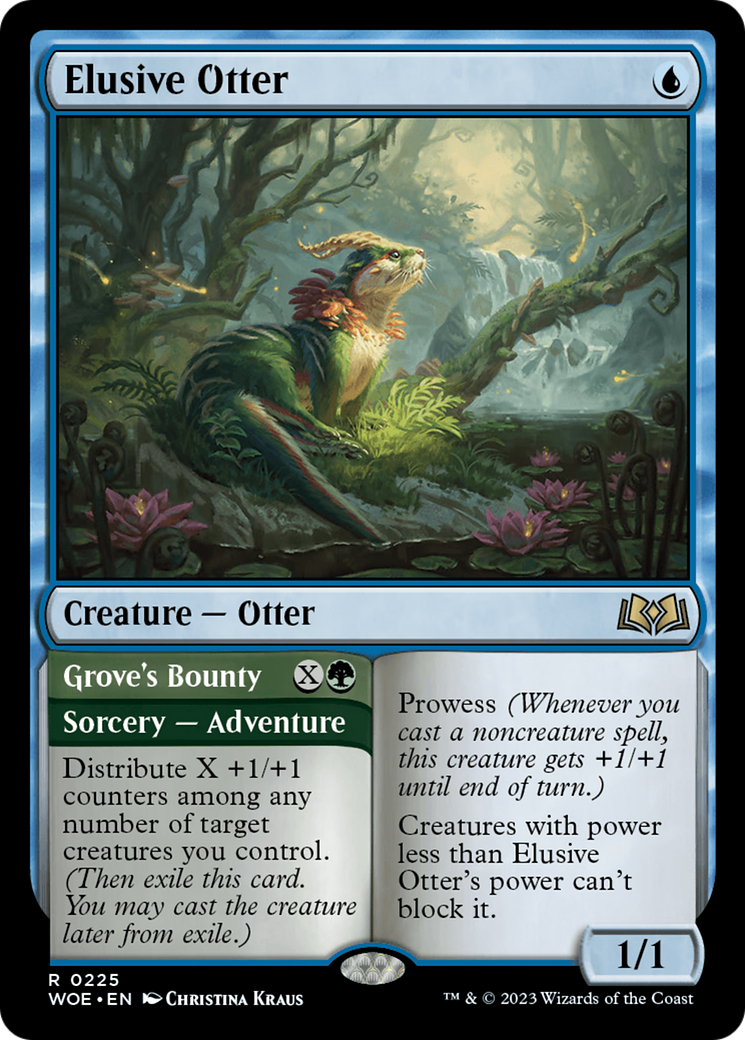 Elusive Otter (WOE-225)  - Wilds of Eldraine