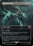 Redhorn Pass - Mouth of Ronom (Surge Foil) (LTC-400)  Foil - Tales of Middle-earth Commander / Redhorn Pass (Borderless)