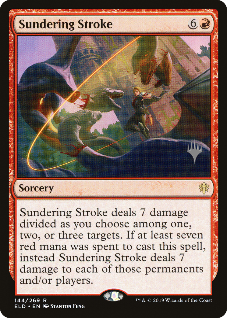 Sundering Stroke (PPELD-144P)  Foil - Throne of Eldraine Promos