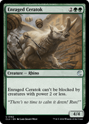 Enraged Ceratok (CLU-162)  - Ravnica: Clue Edition