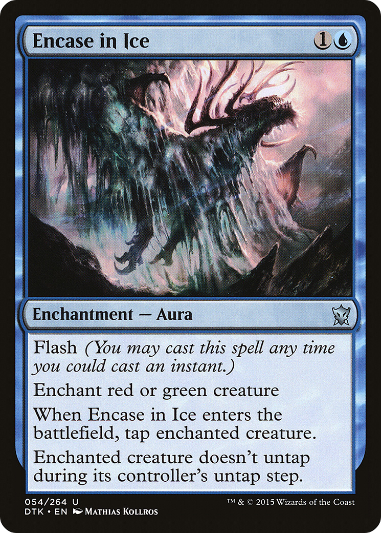 Encase in Ice (DTK-054)  Foil - Dragons of Tarkir