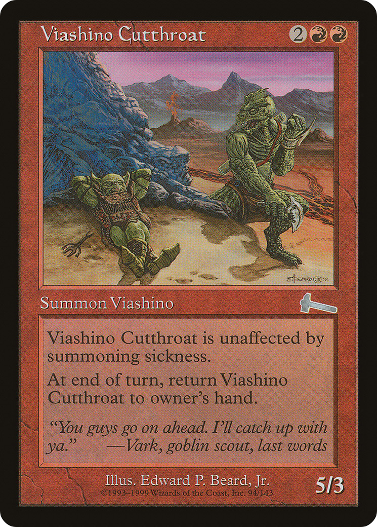 Viashino Cutthroat (ULG-094) - Urza's Legacy Foil