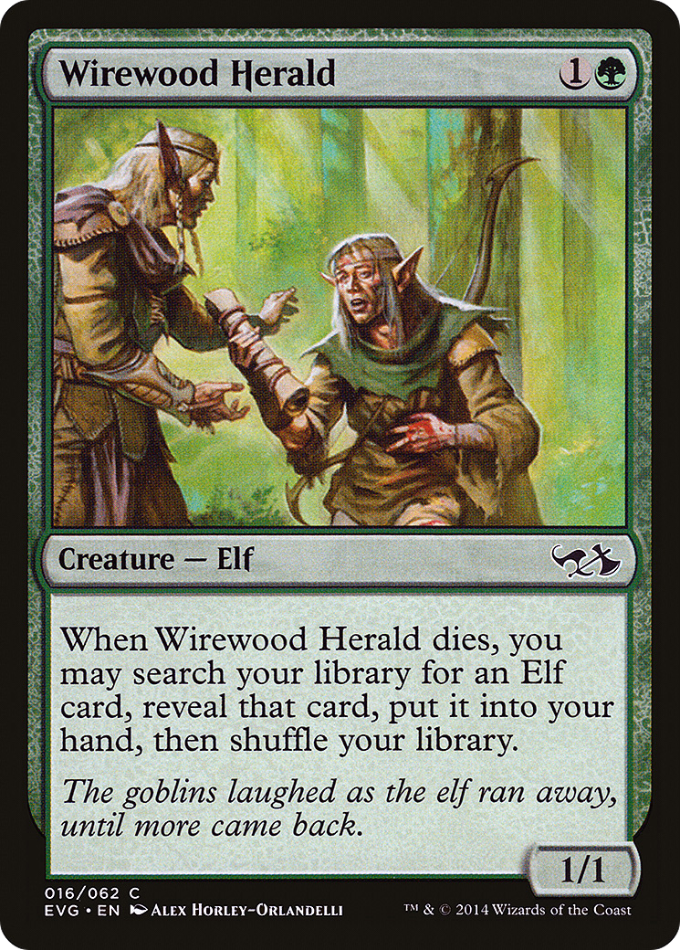 Wirewood Herald (DD3-)  - Duel Decks Anthology: Elves vs. Goblins