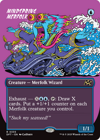Mindspring Merfolk (Borderless) (DFT-335)  - Aetherdrift