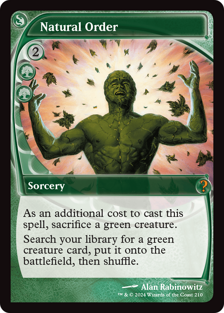 Natural Order (Future Sight) (MB2-210)  Foil - Mystery Booster 2