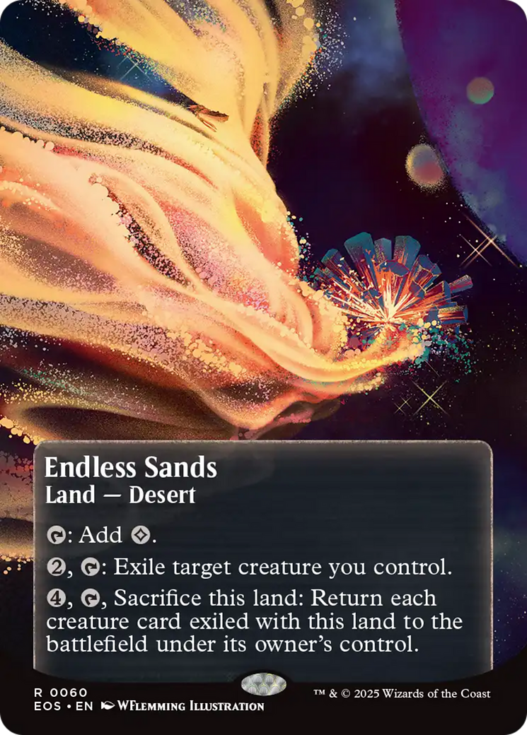 Endless Sands (0060) (Borderless) (EOS-060) - Edge of Eternities: Stellar Sights (Borderless) Foil