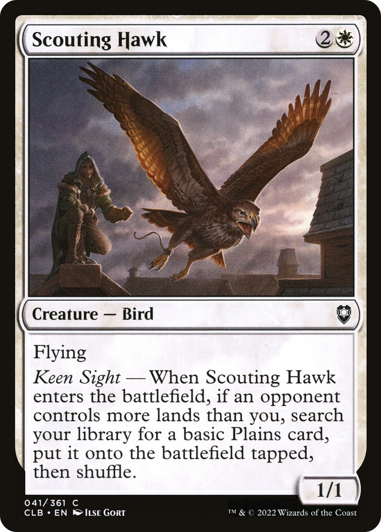 Scouting Hawk (CLB-041)  - Commander Legends: Battle for Baldur's Gate