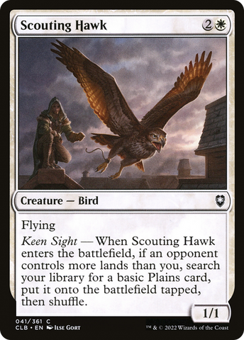 Scouting Hawk (CLB-041)  - Commander Legends: Battle for Baldur's Gate