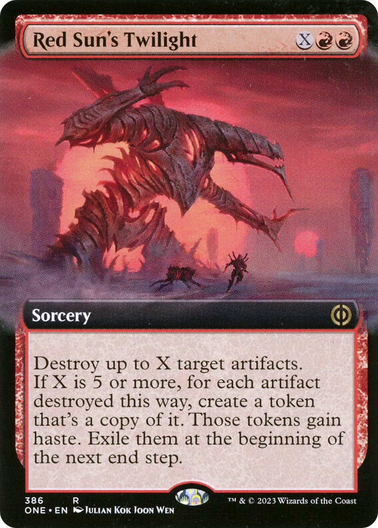 Red Sun's Twilight (Extended Art) (ONE-386) - Phyrexia: All Will Be One: (Extended Art) Foil