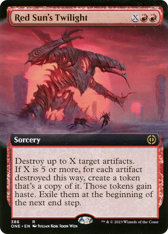 Red Sun's Twilight (Extended Art) (ONE-386)  - Phyrexia: All Will Be One: (Extended Art)