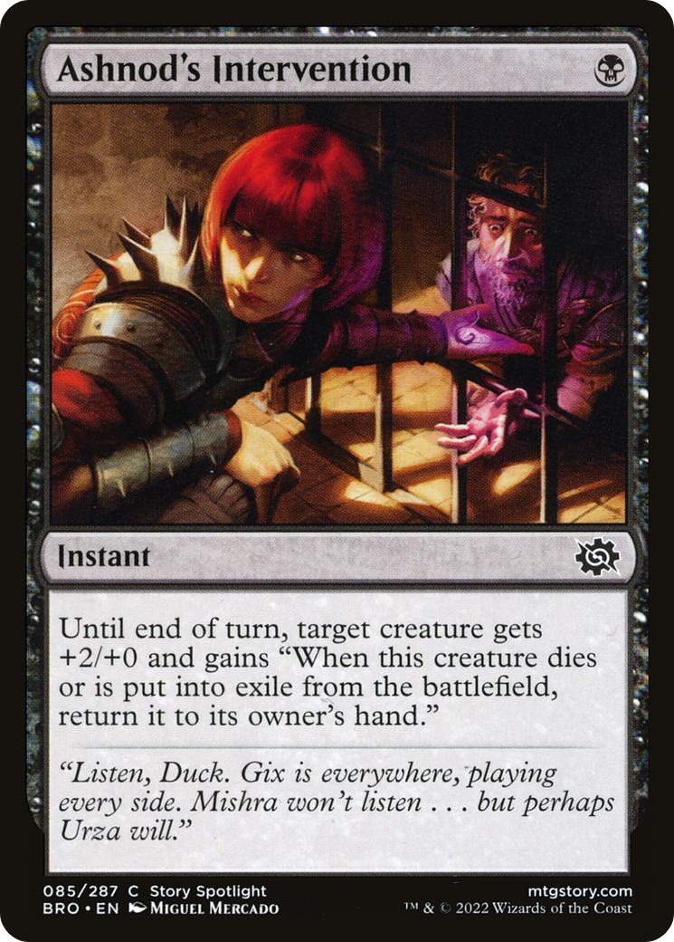Ashnod's Intervention (BRO-085)  Foil - The Brothers' War