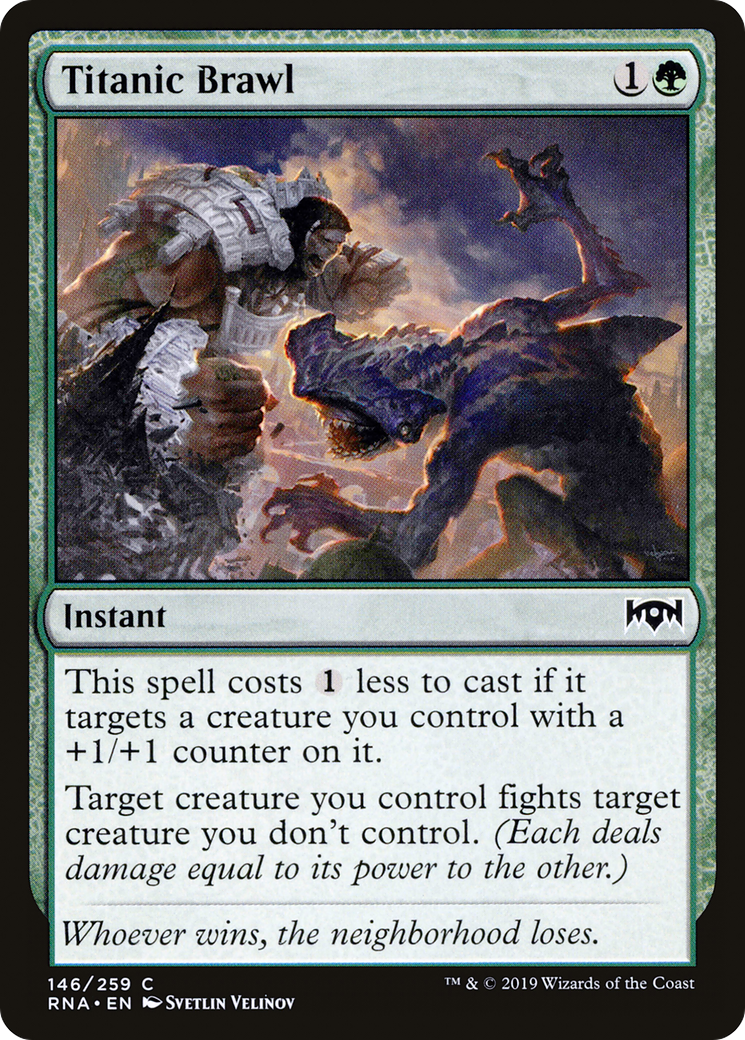 Titanic Brawl (RNA-146)  Foil - Ravnica Allegiance