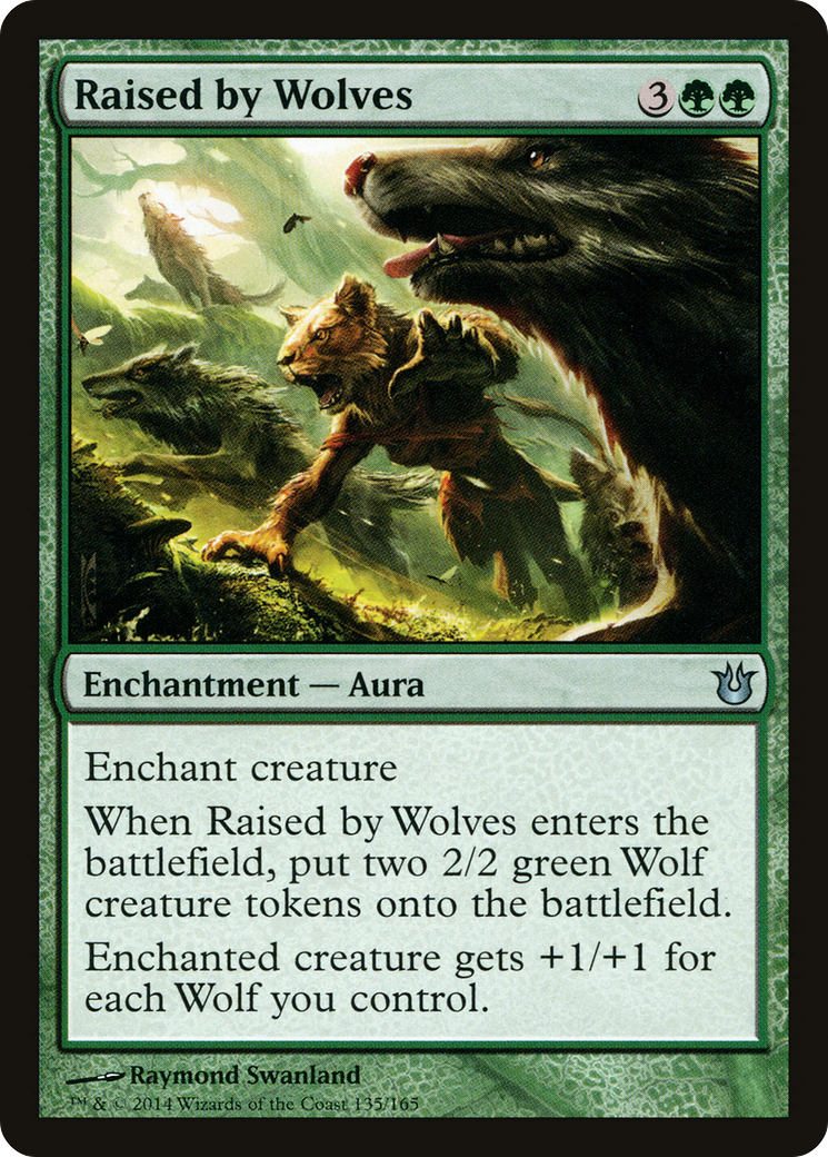 Raised by Wolves (BNG-135)  Foil - Born of the Gods