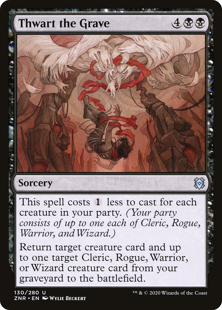 Thwart the Grave (ZNR-130)  Foil - Zendikar Rising