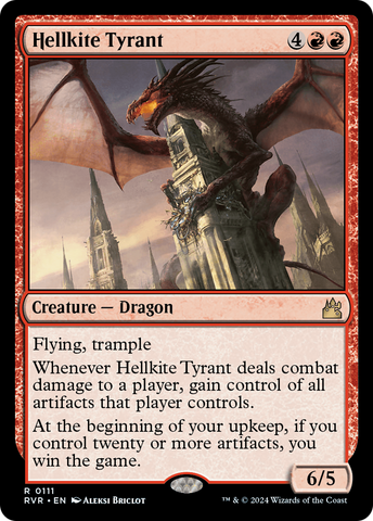 Hellkite Tyrant (RVR-111)  Foil - Ravnica Remastered