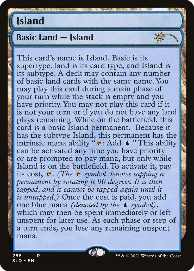 Island (255) (Full-Text Lands) (SLD-255)  - Secret Lair Drop