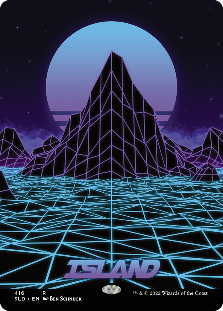 Island (416) (SLD-416)  Foil - Secret Lair Drop (Borderless)