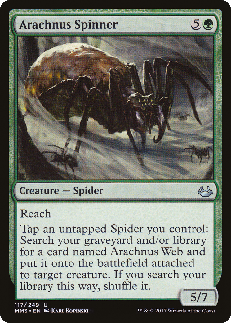 Arachnus Spinner (MM3-117)  Foil - Modern Masters 2017