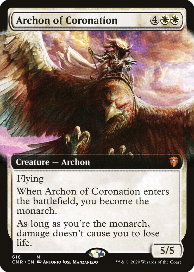 Archon of Coronation (Extended Art) (CMR-616)  - Commander Legends: (Extended Art)