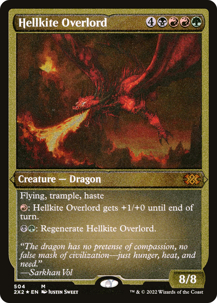 Hellkite Overlord (Foil Etched) (2X2-504)  Foil - Double Masters 2022