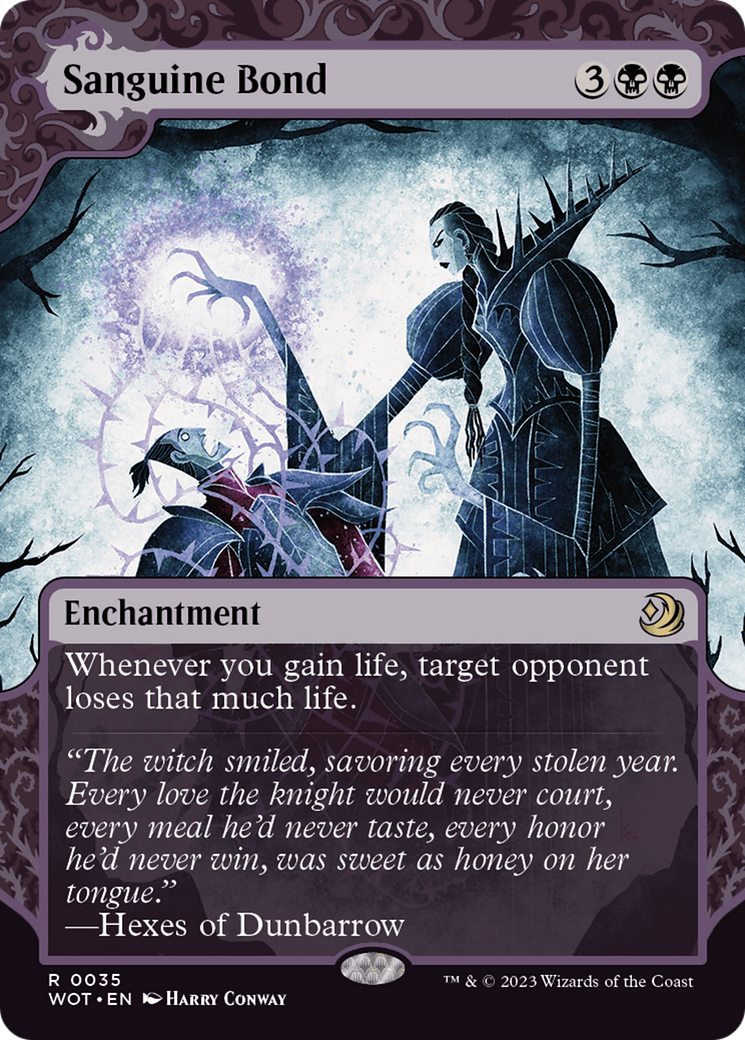 Sanguine Bond (WOT-035)  - Wilds of Eldraine: Enchanting Tales: (Showcase) (Borderless)